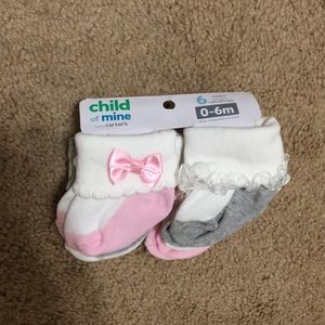 Baby girl socks 0-6 months